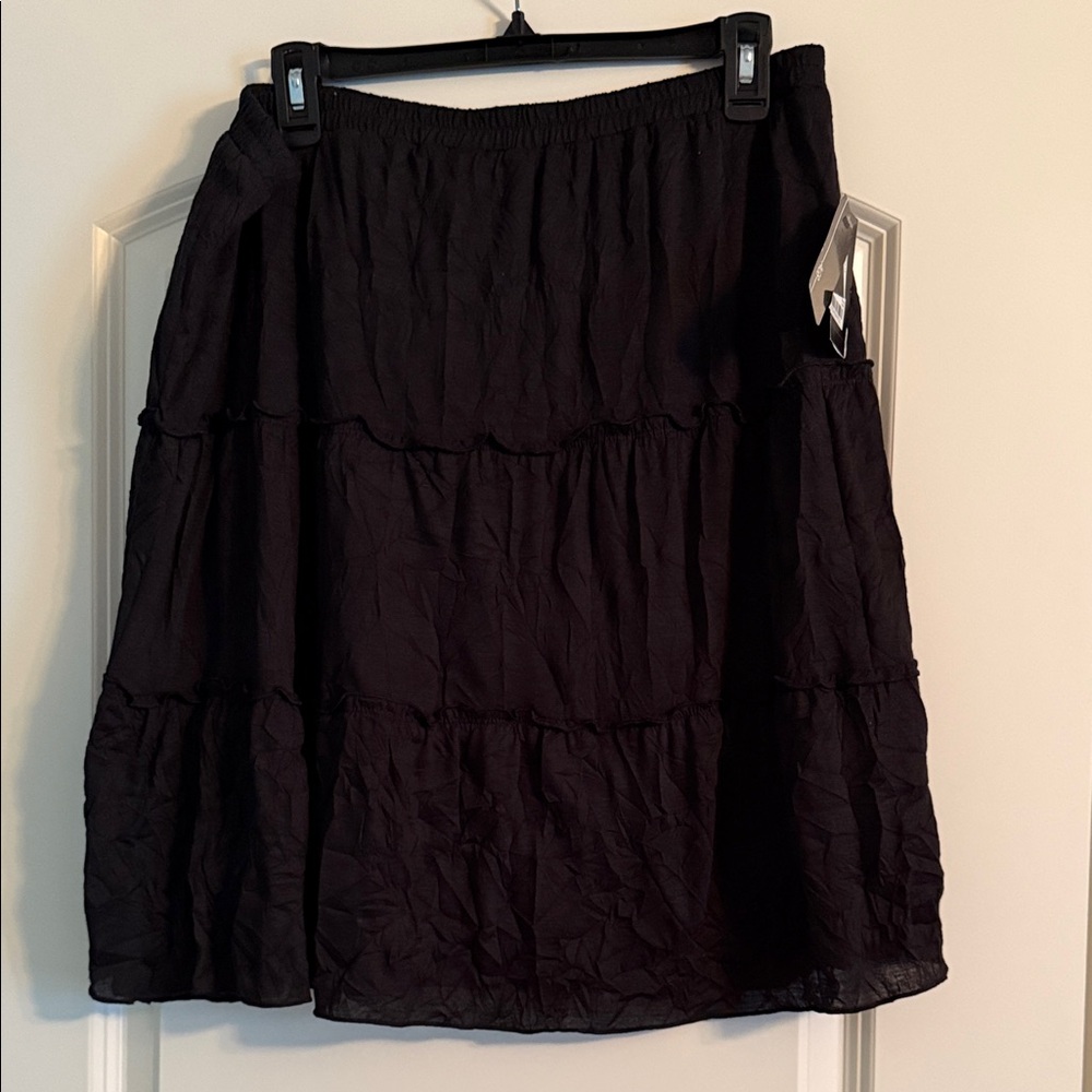 Black ABG Tiered Skirt